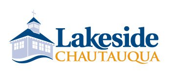 Lakeside Chautauqua logo with building illustration.