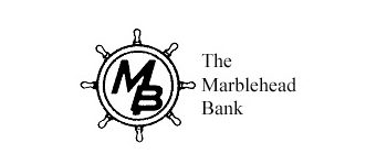 Marblehead Bank logo with ship wheel.