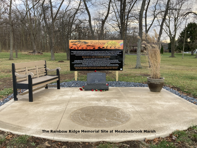 Rainbow Ridge Memorial at Meadowbrook Marsh.