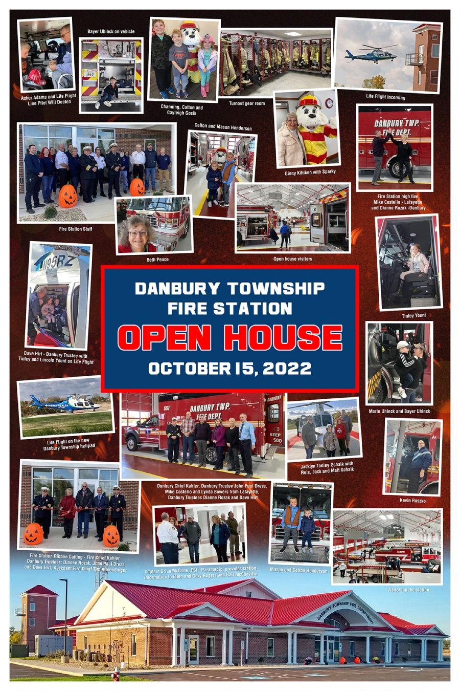 Danbury Fire Station Open House Event Poster.